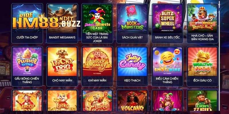 Slot game HM88 TP mang đến nhiều lựa chọn