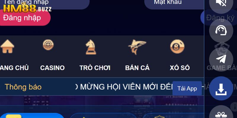Hướng dẫn tải app HM88 chi tiết